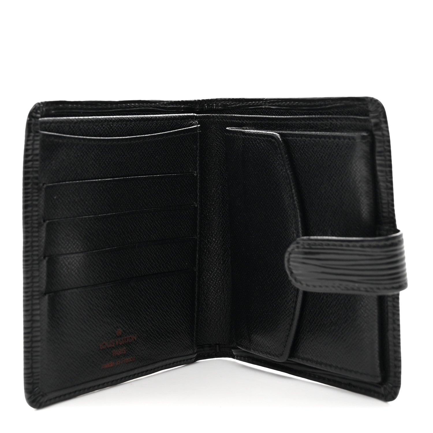 Louis Vuitton Epi Porte-Billets Compact Wallet Black