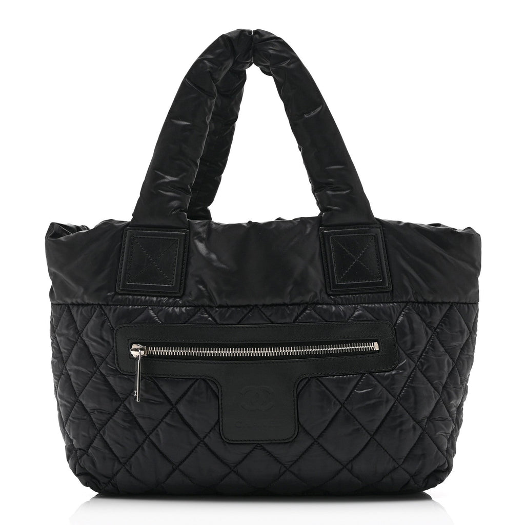 Chanel Nylon Quilted Small Coco Cocoon Tote Black