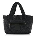Chanel Nylon Quilted Small Coco Cocoon Tote Black