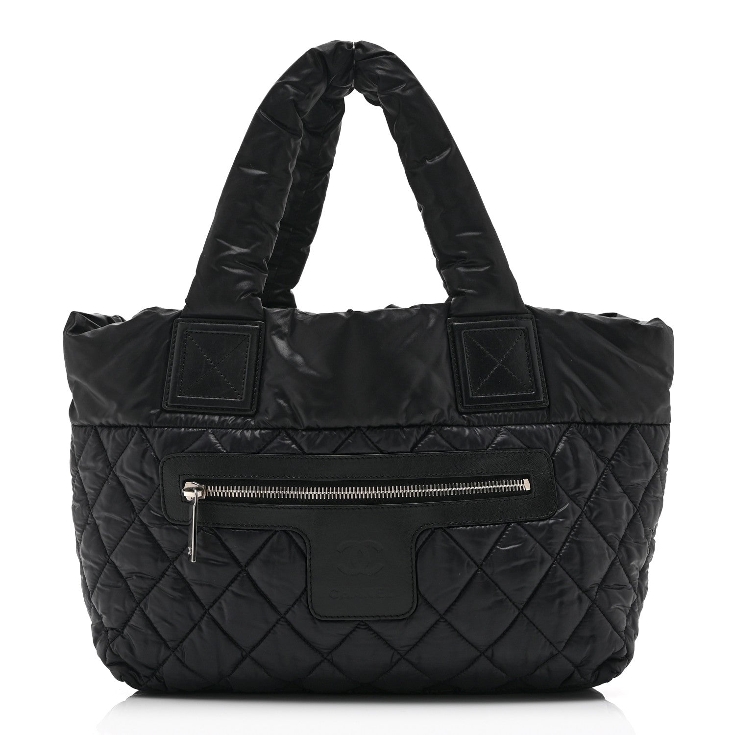 Chanel Nylon Quilted Small Coco Cocoon Tote Black
