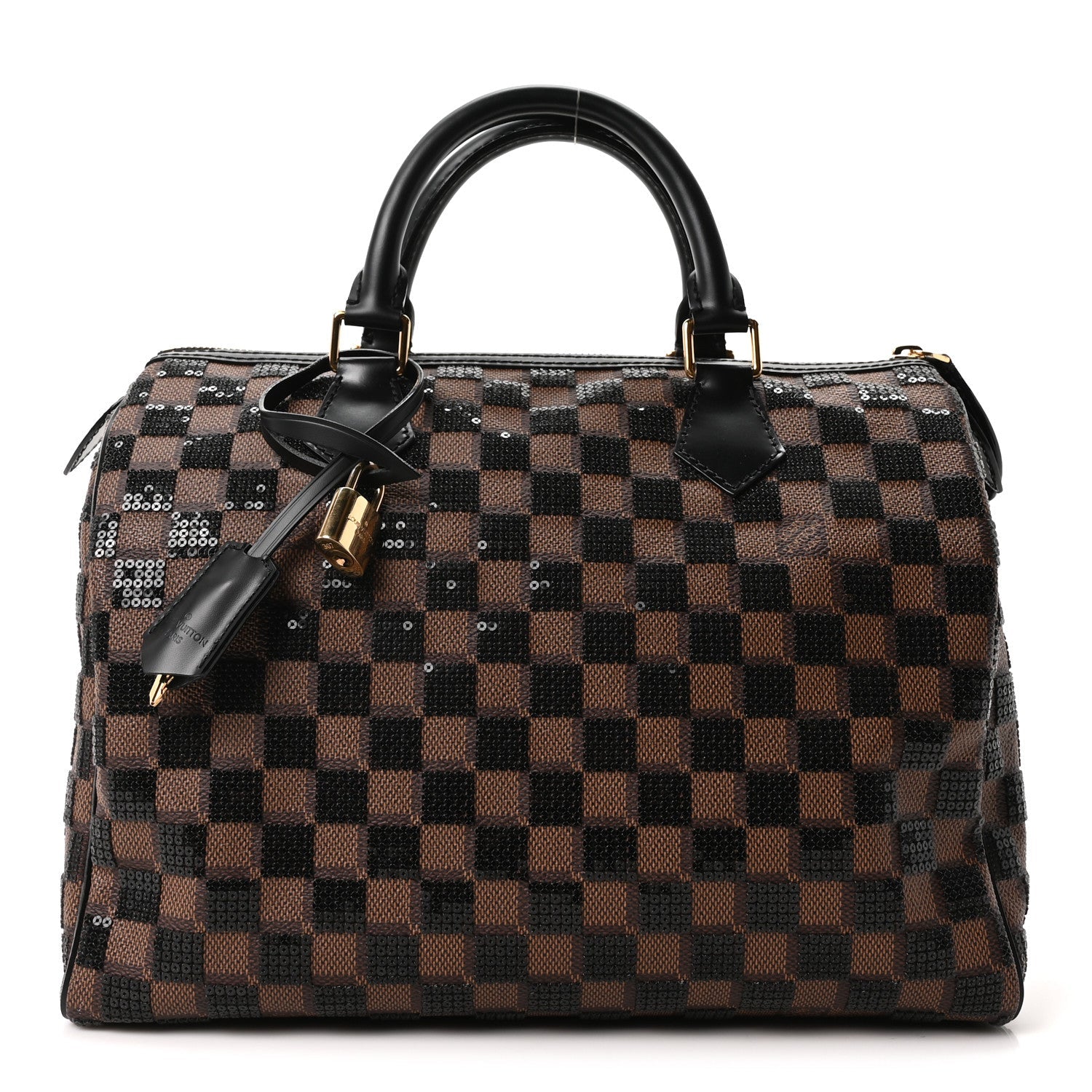 Louis Vuitton Damier Paillettes Speedy 30 Black