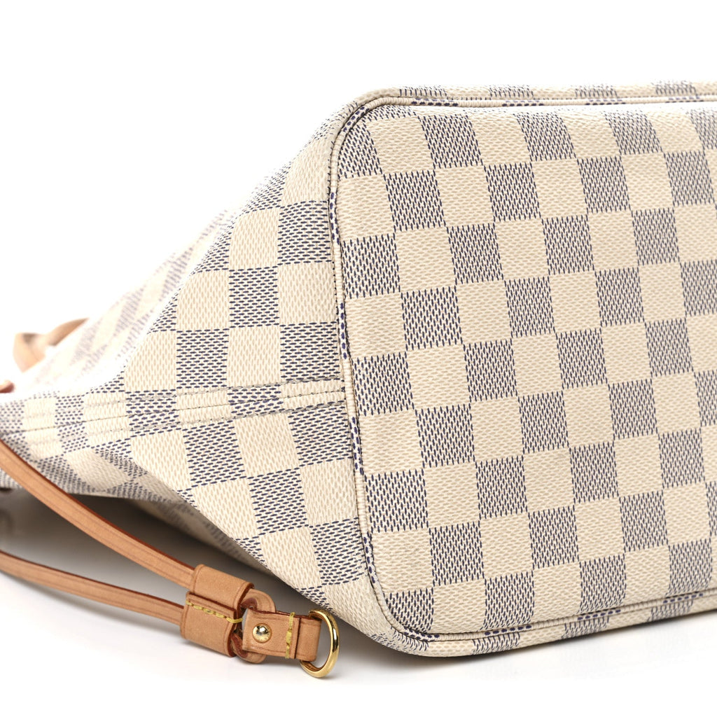 Louis Vuitton Damier Azur Neo Neverfull MM Rose Ballerine