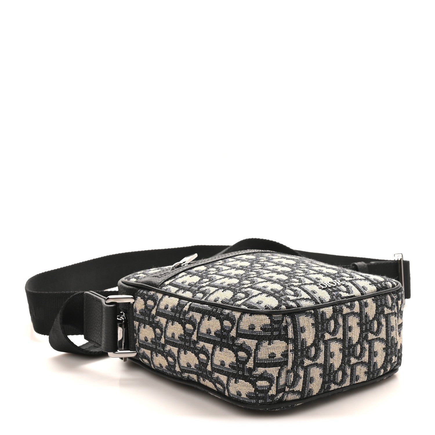 Christian Dior Oblique Messenger Pouch Beige Black