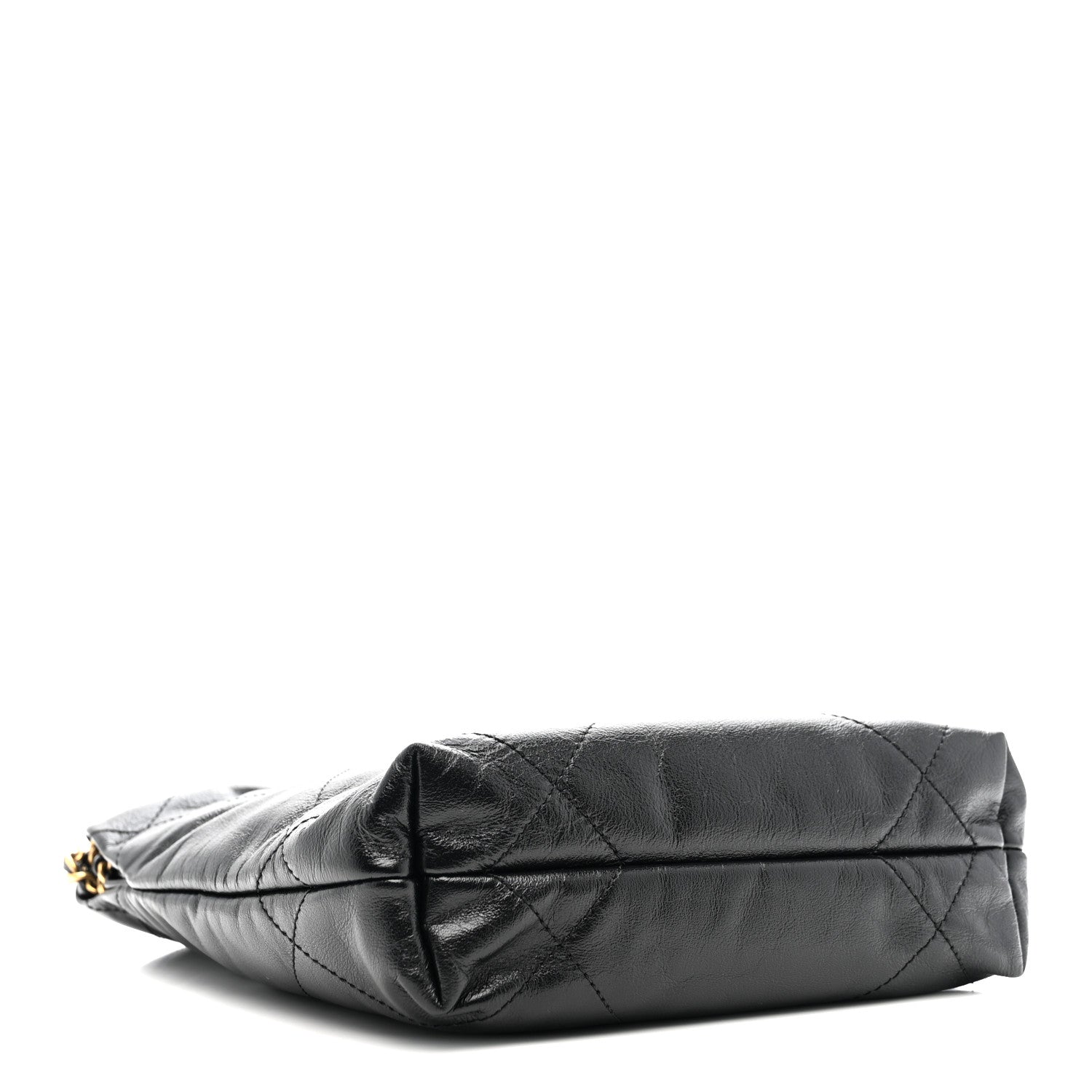 Chanel Shiny Calfskin Quilted Mini Chanel 22 Black
