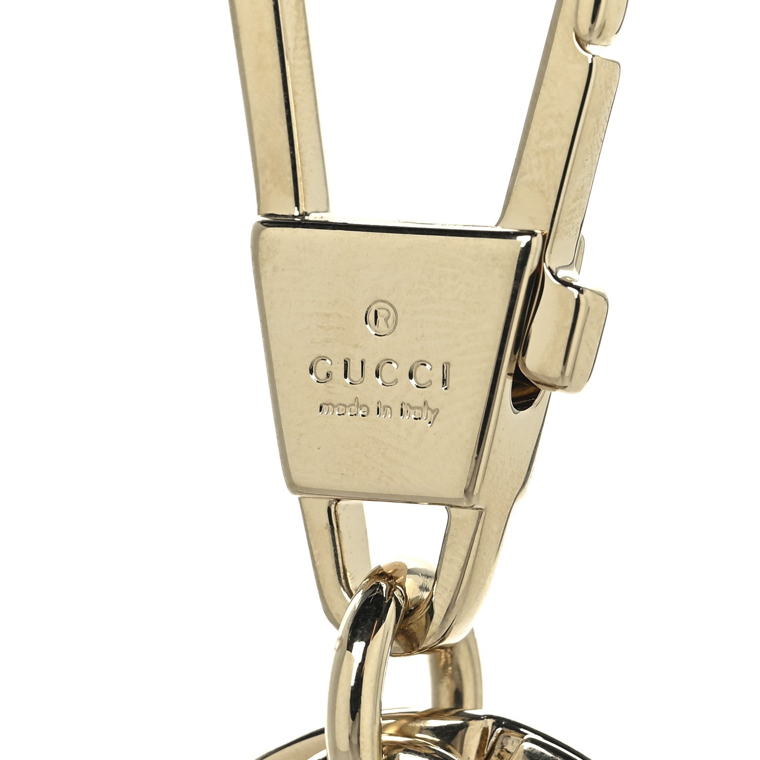 Gucci GG Supreme Monogram Dog Shaped Bag Charm Light Pink
