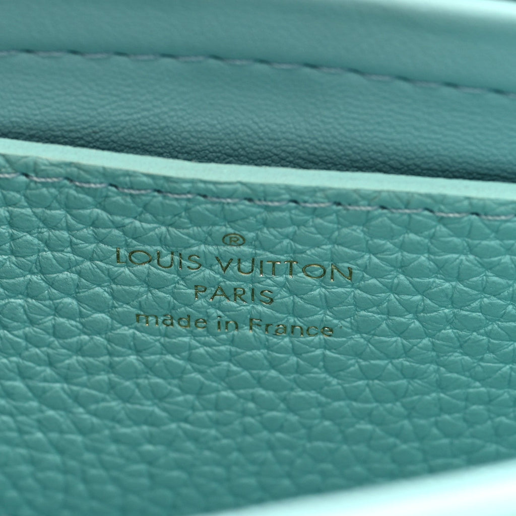 Louis Vuitton Iridescent Grained Calfskin Summer Splash Twist MM Blue