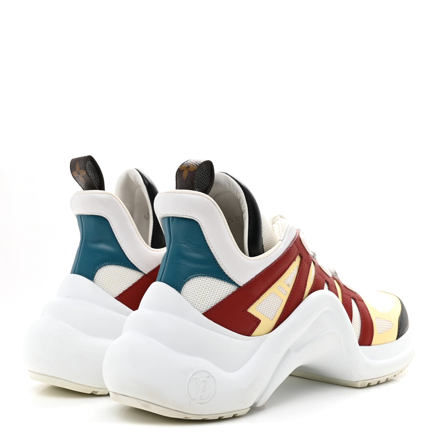 Louis Vuitton Calfskin Technical Nylon LV Archlight Sneakers 40.5 Terracotta