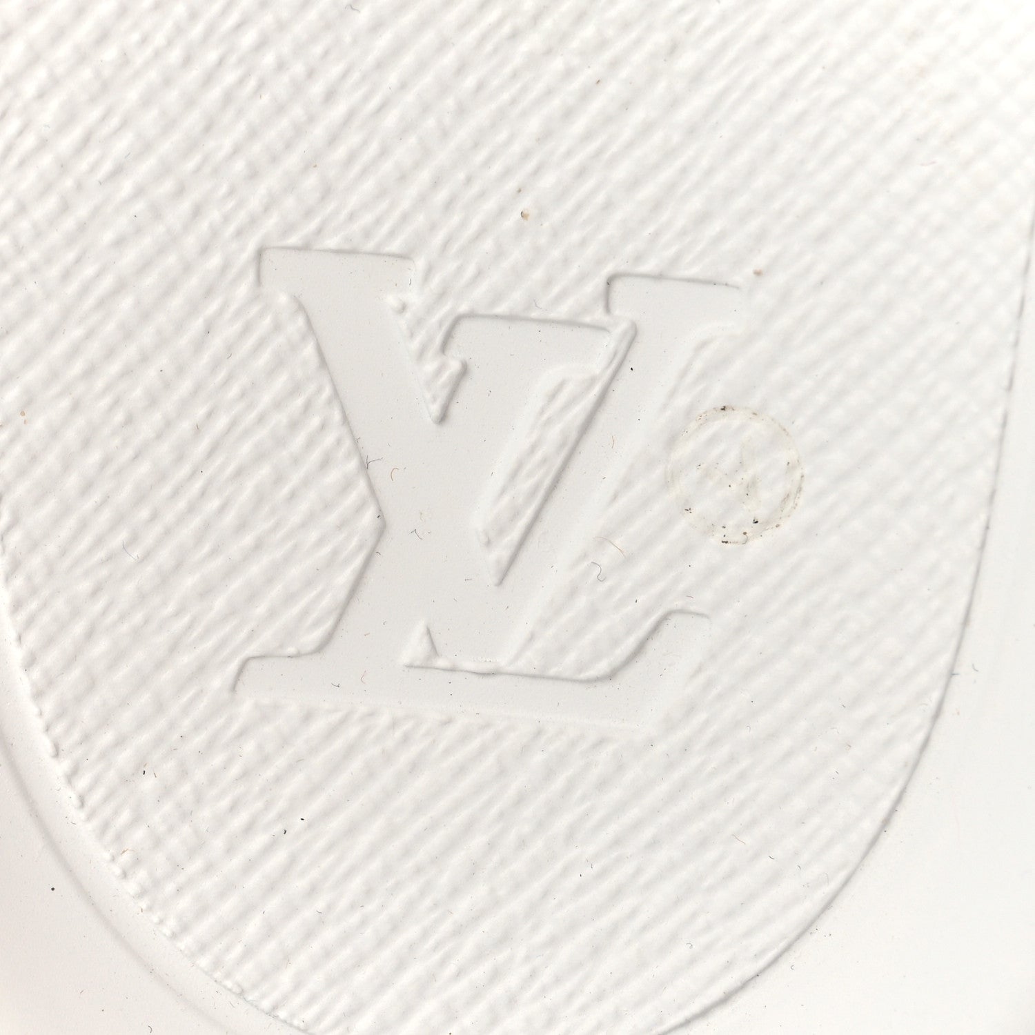 Louis Vuitton Rubber Embossed Monogram Mens Waterfront Mules 11 White