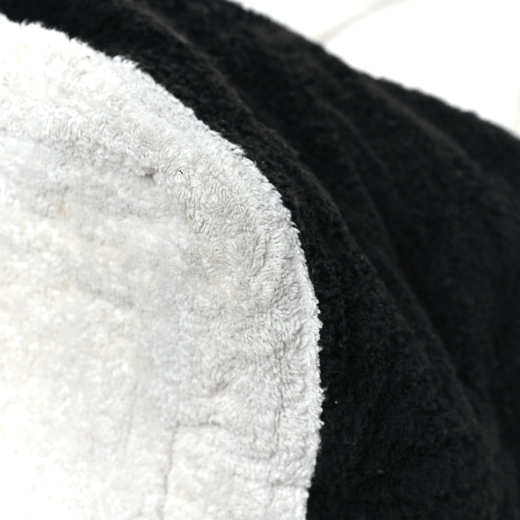 Chanel Terry Cotton CC Beach Tote Towel Set Black White