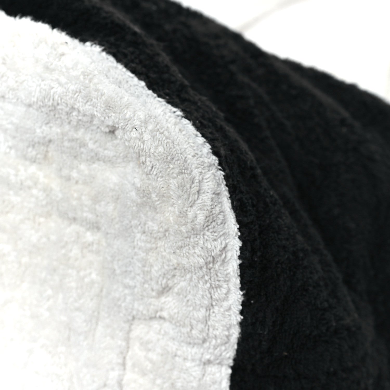 Chanel Terry Cotton CC Beach Tote Towel Set Black White
