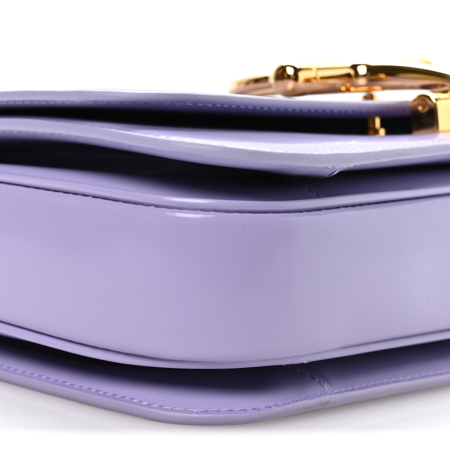 Gucci Patent Siena Small Shoulder Bag Lapis
