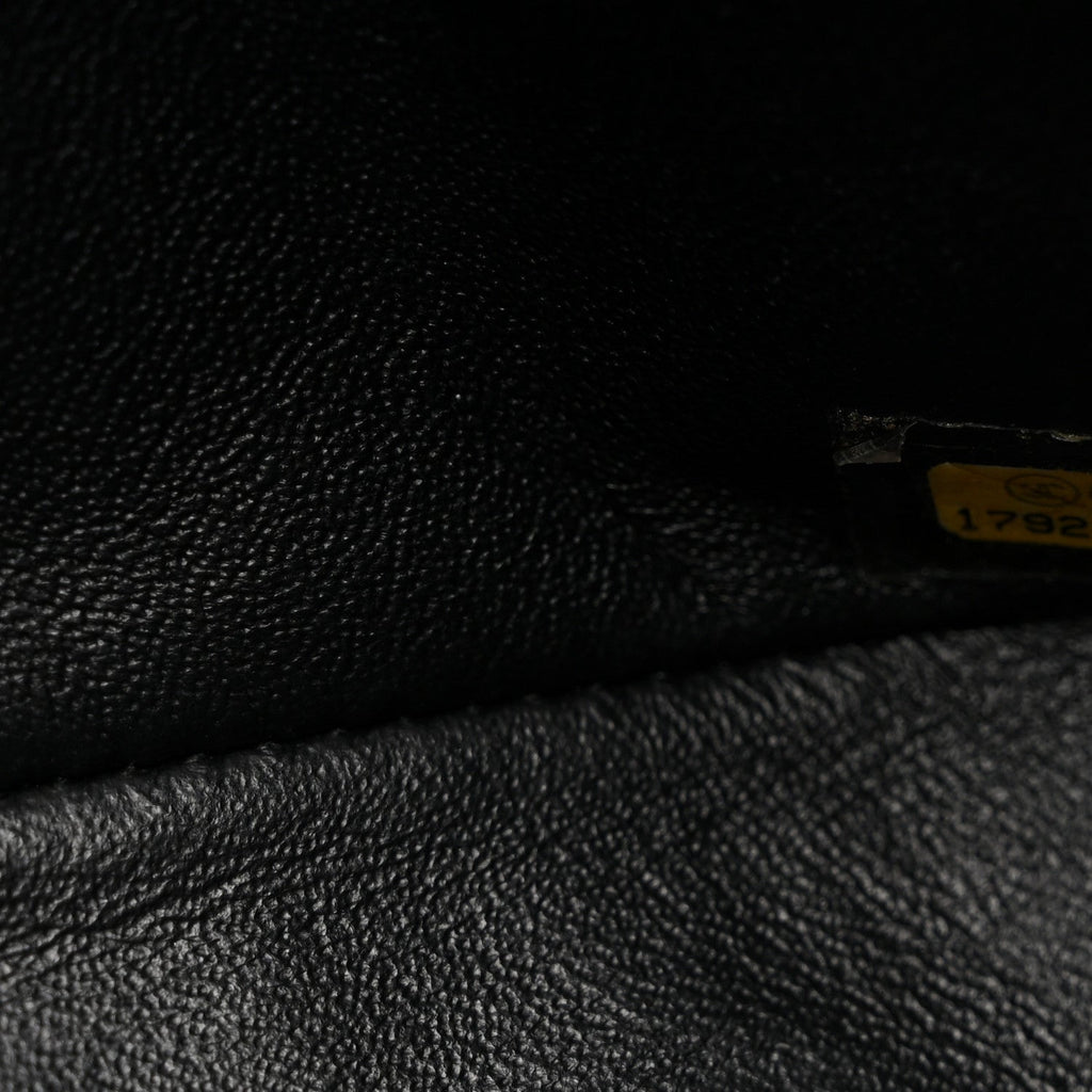 Chanel Patent Calfskin Quilted Mini Rectangular Flap Black