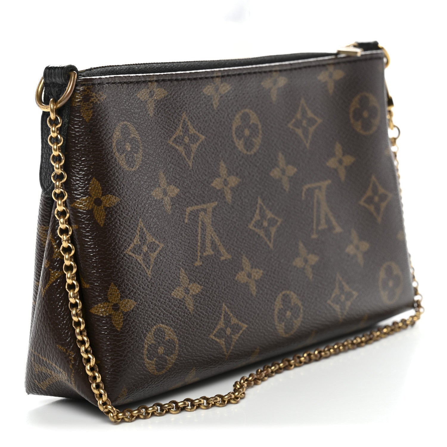 Louis Vuitton Monogram Pallas Clutch Black