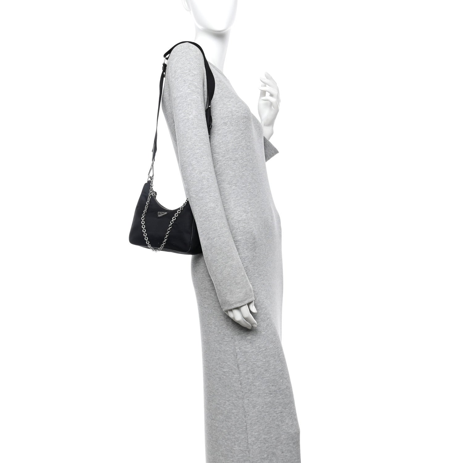 Prada Nylon Re-Edition 2005 Shoulder Bag Black