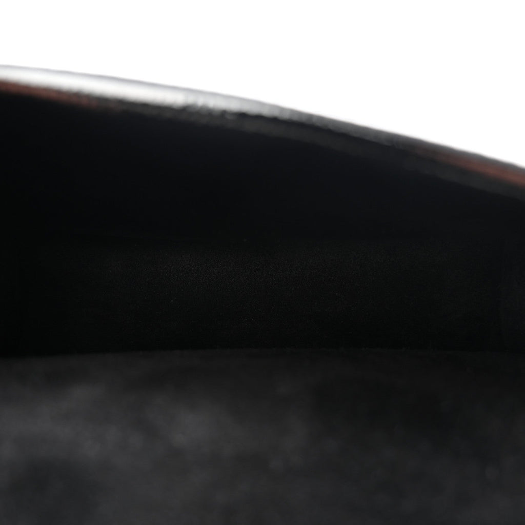 Gucci Crinkled Patent Super Mini Dionysus Shoulder Bag Black