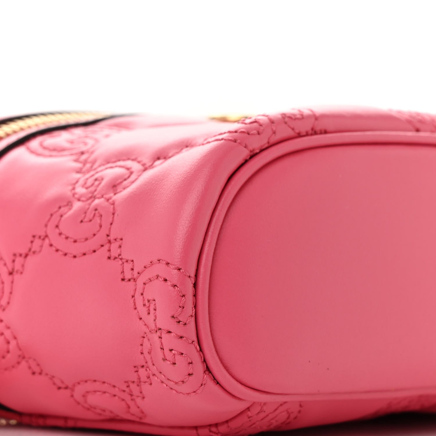 Gucci Calfskin GG Matelasse Mini Top Handle Bag Rhodamine Pink