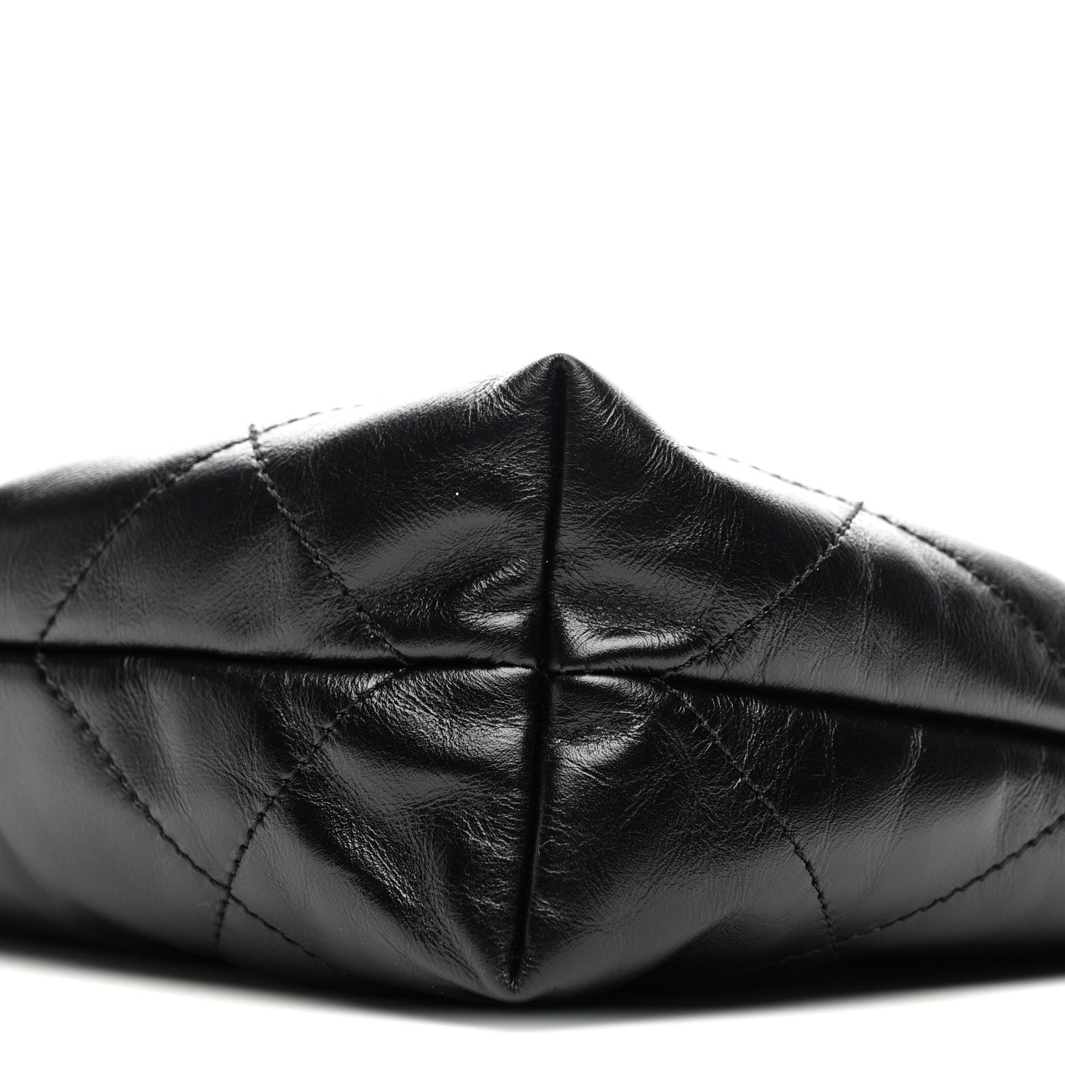 Chanel Shiny Calfskin Quilted Small Chanel 22 Black