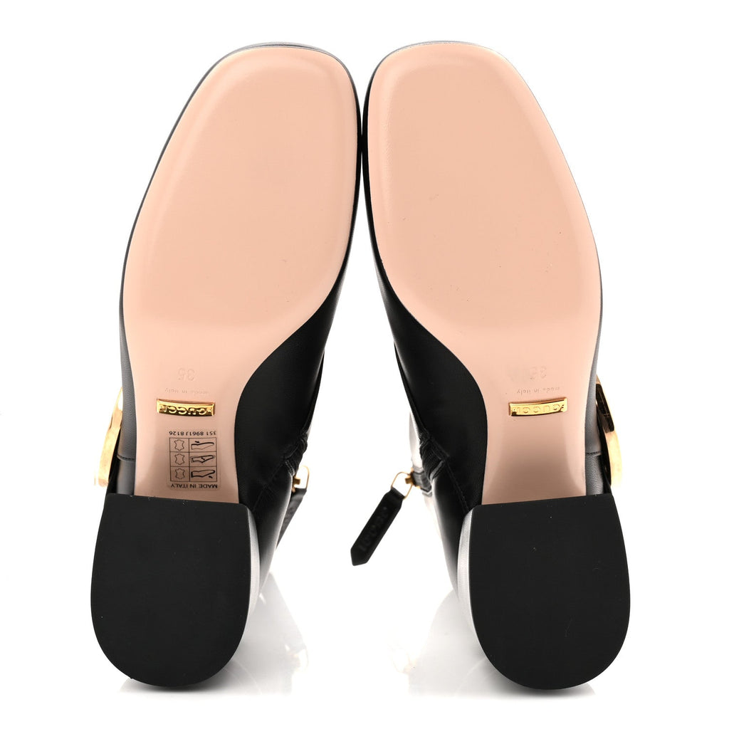 Gucci Malaga Kid GG Blondie 55mm Ankle Boots 35 Black