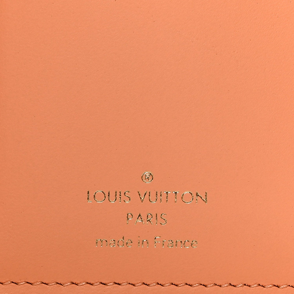 Louis Vuitton Taurillon Capucines Compact Maxi Wallet Apricot Orange