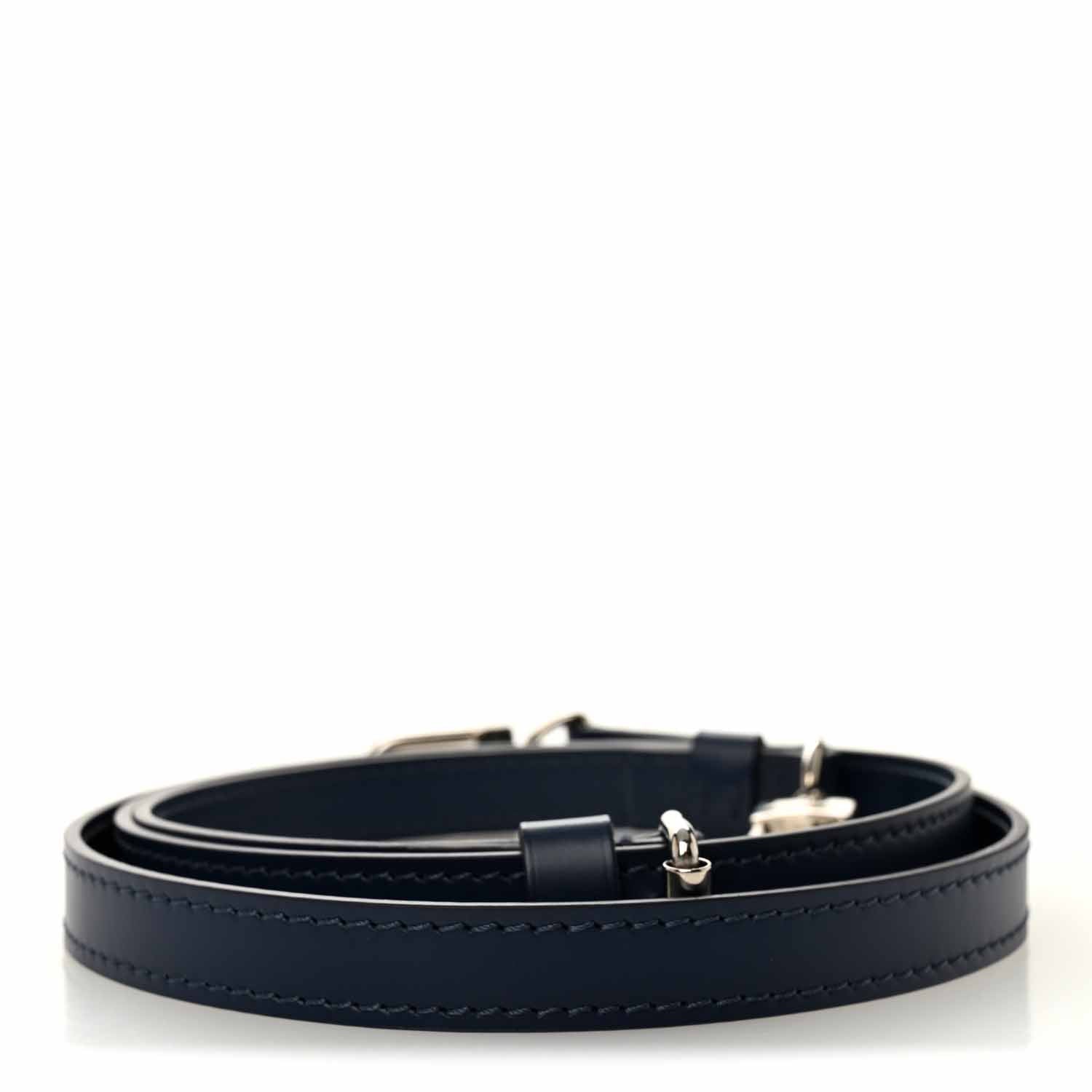 Louis Vuitton Calfskin 16mm Adjustable Shoulder Strap Indigo