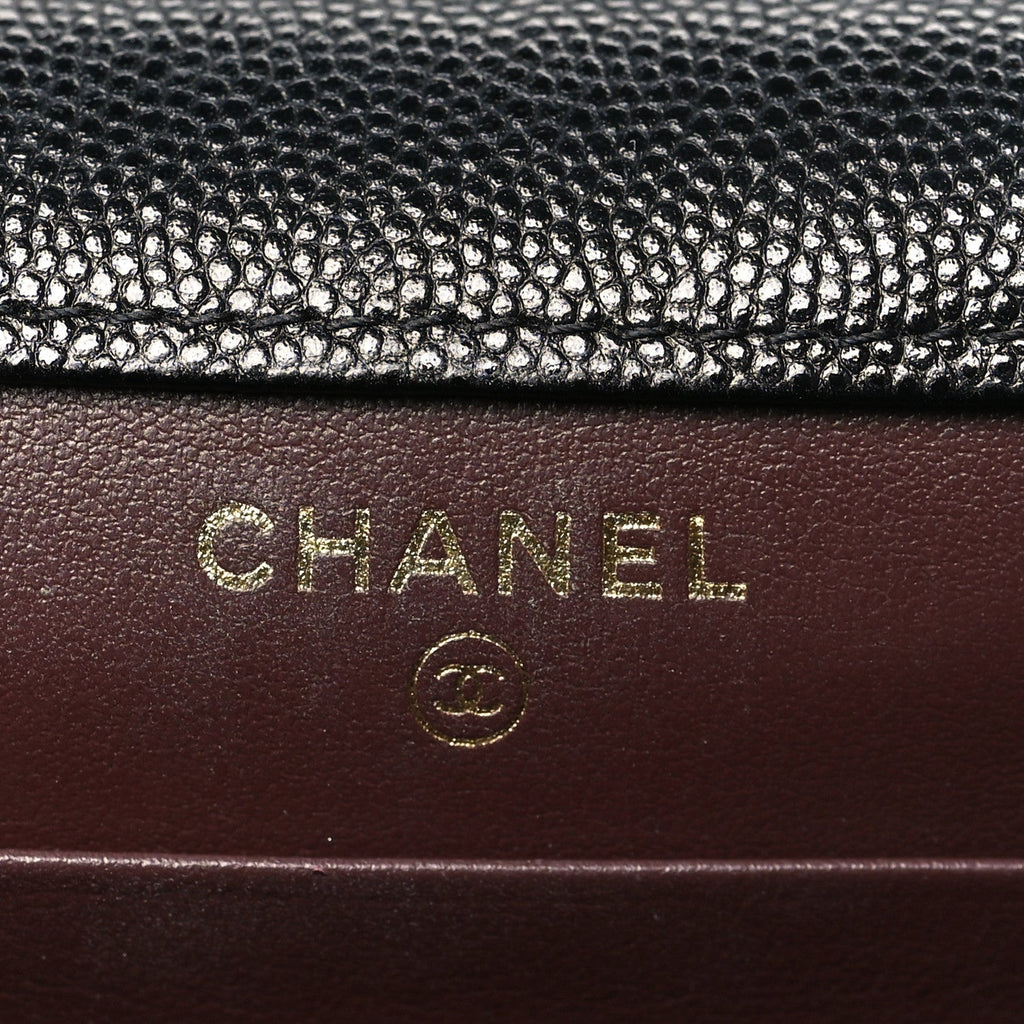 Chanel Caviar Quilted Classic Phone Holder Black