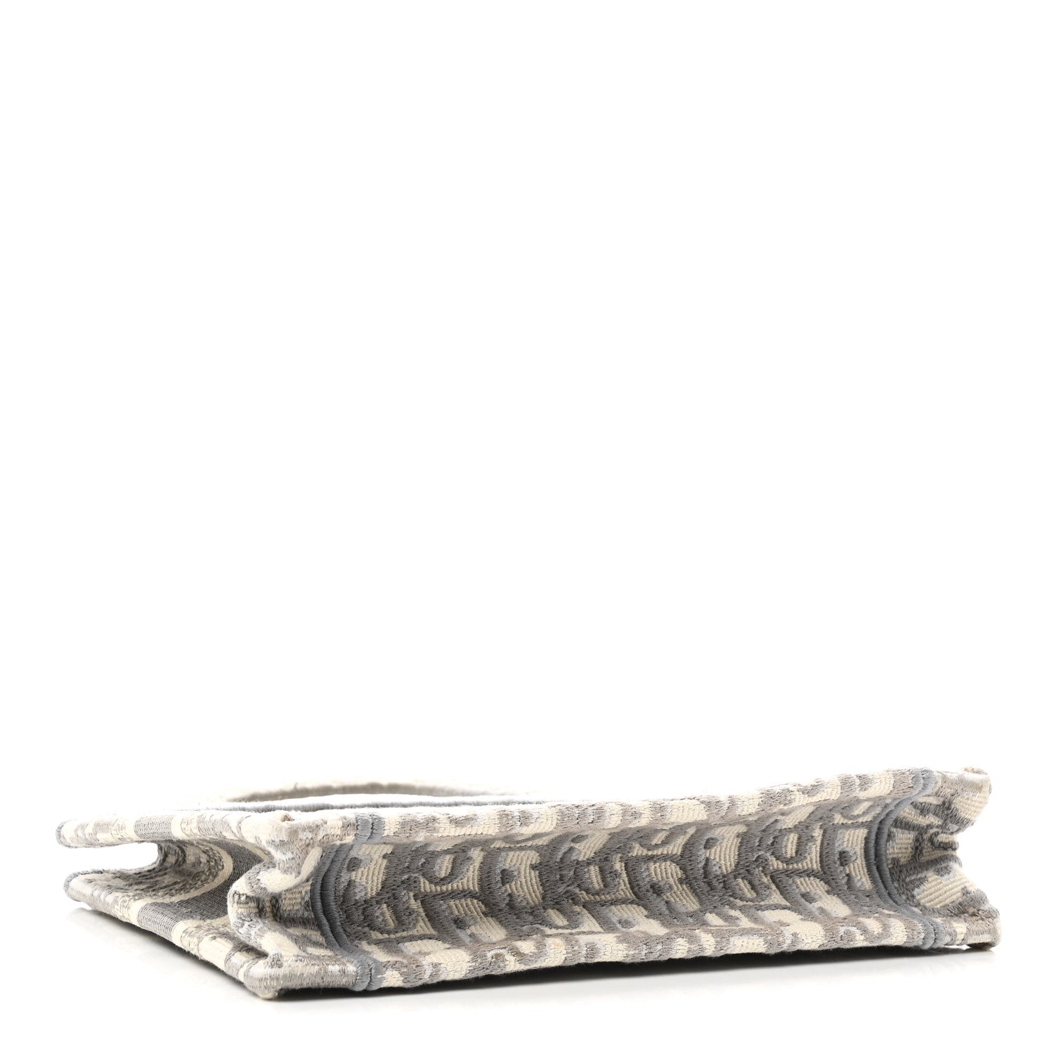 Christian Dior Oblique Mini Book Tote Grey Multicolor