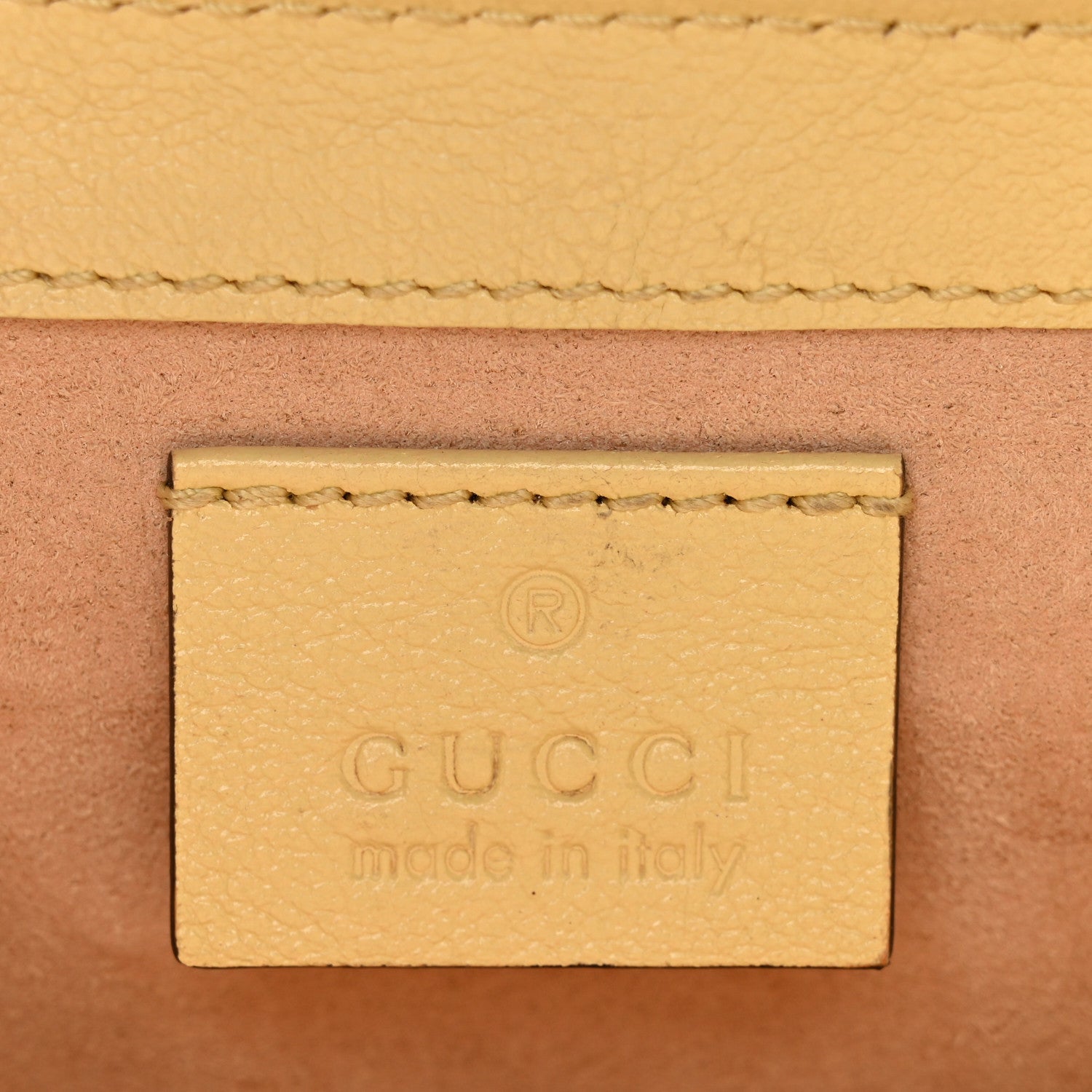Gucci Vintage Effect Calfskin Matelasse Super Mini Torchon GG Marmont Shoulder Bag Black Beige