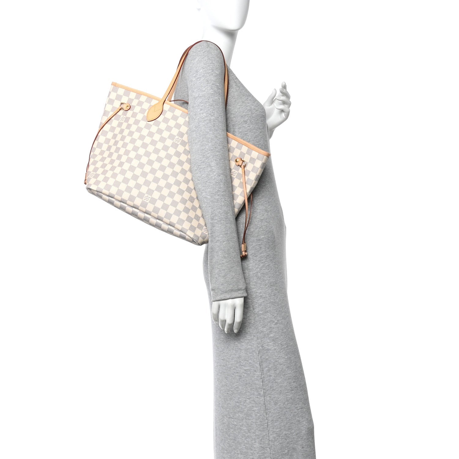 Louis Vuitton Damier Azur Neo Neverfull MM Rose Ballerine