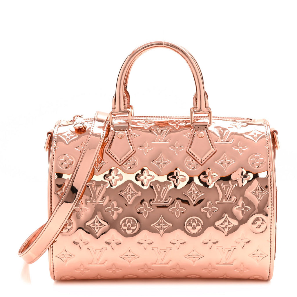 Louis Vuitton Monogram Miroir Speedy Bandouliere 25 Copper