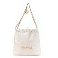 Chanel Shiny Calfskin Quilted Small Chanel 22 White