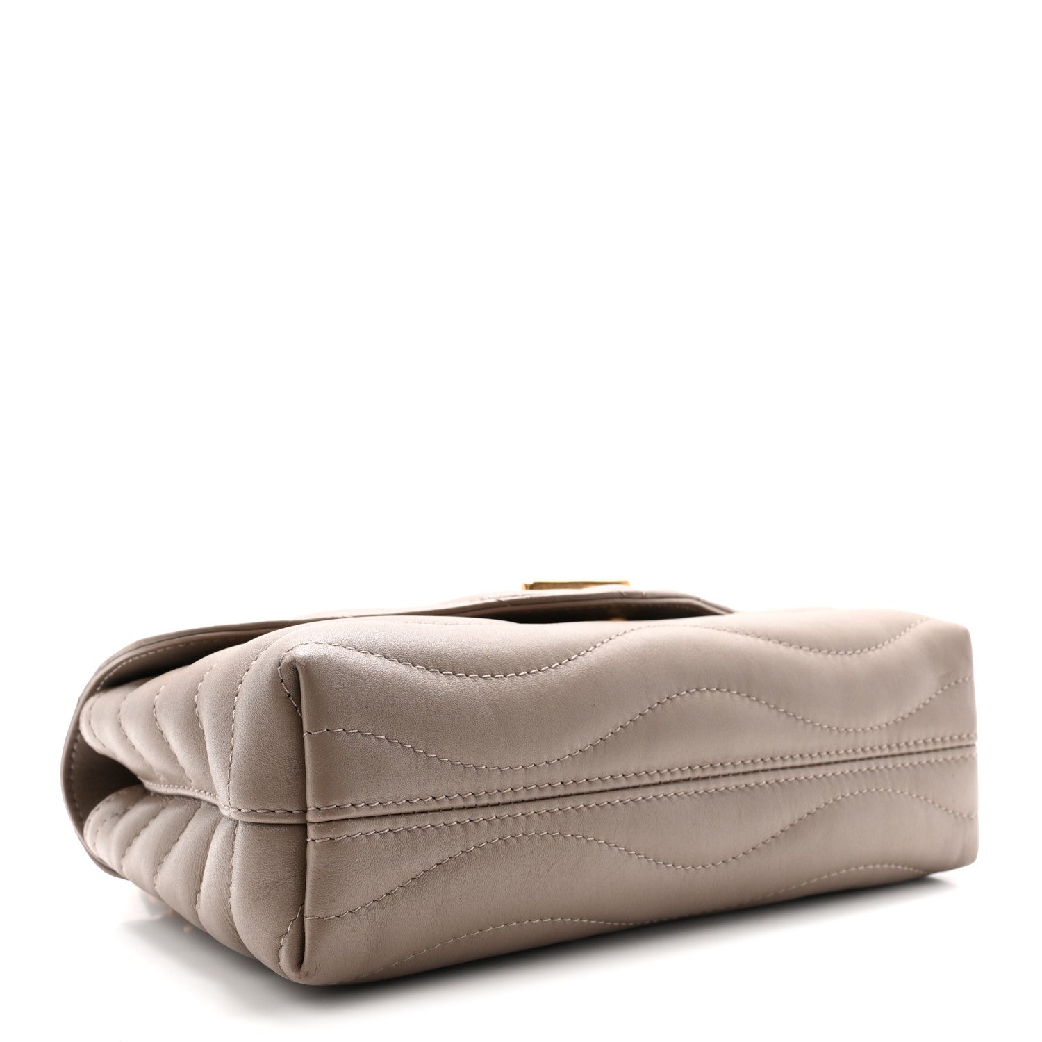 Louis Vuitton Calfskin LV New Wave Chain Bag Taupe