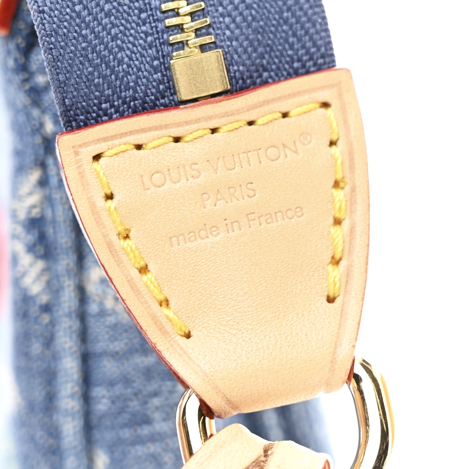 Louis Vuitton LV X TM Monogram Denim Cerises Pochette Accessories Blue