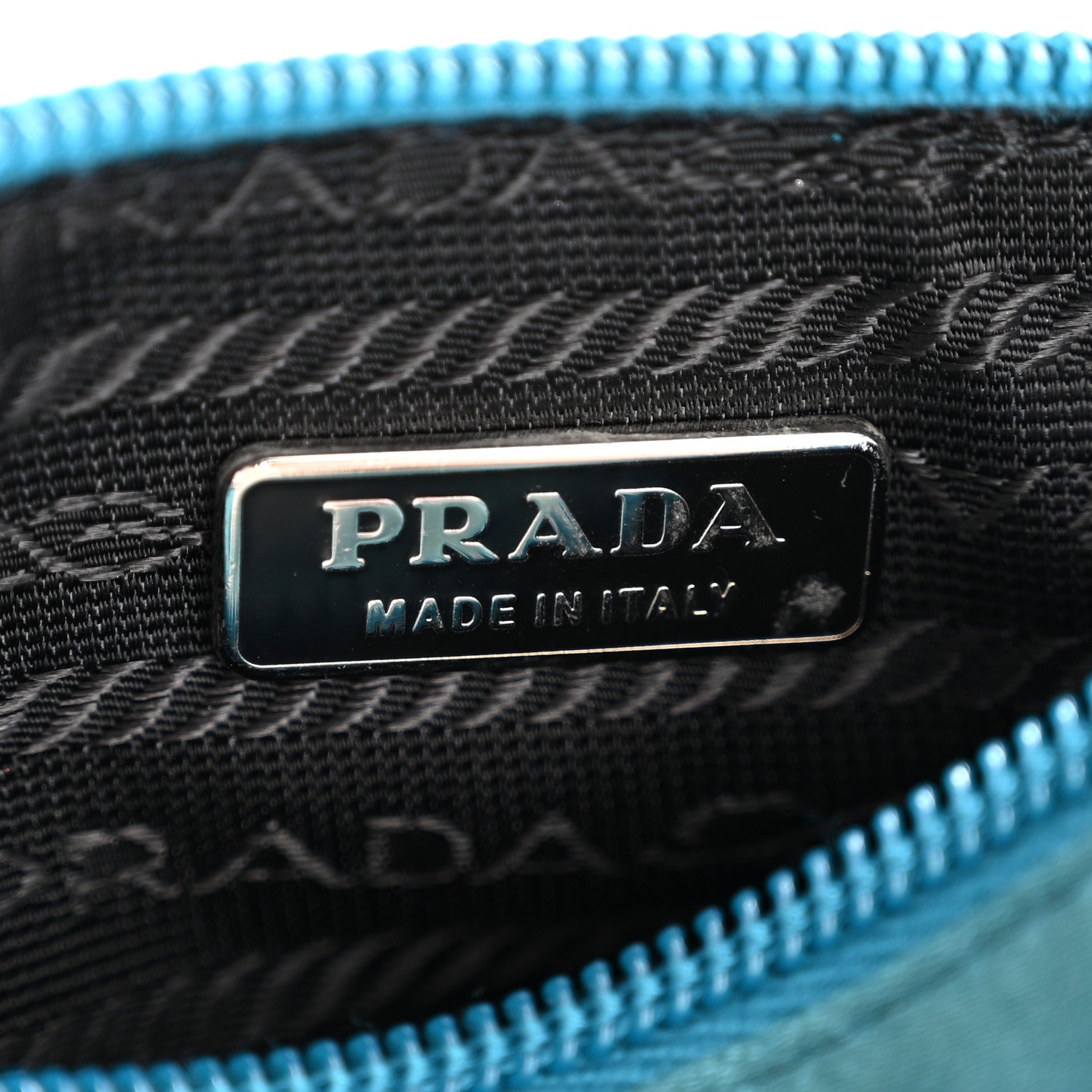 Prada Satin Soft Evening Bag Turchese