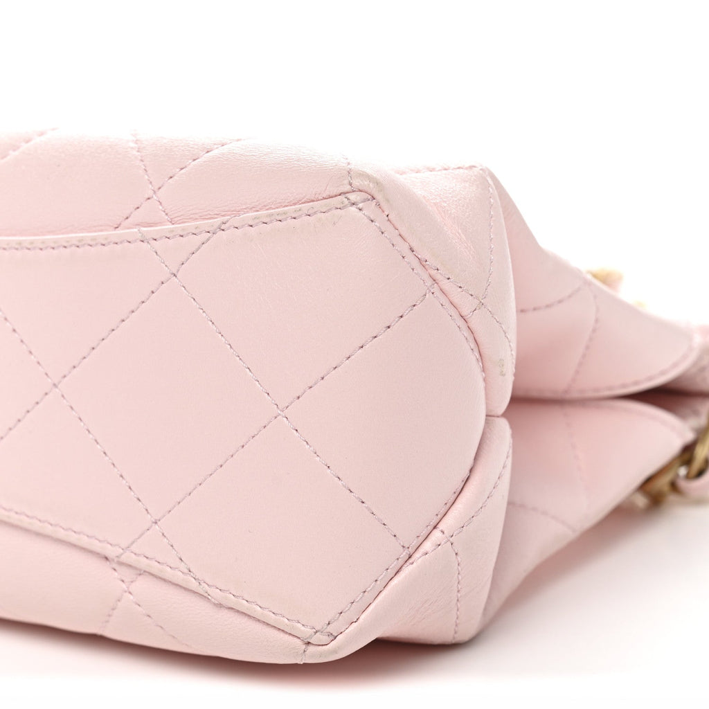 Chanel Shiny Lambskin Small Shopping Bag Light Pink