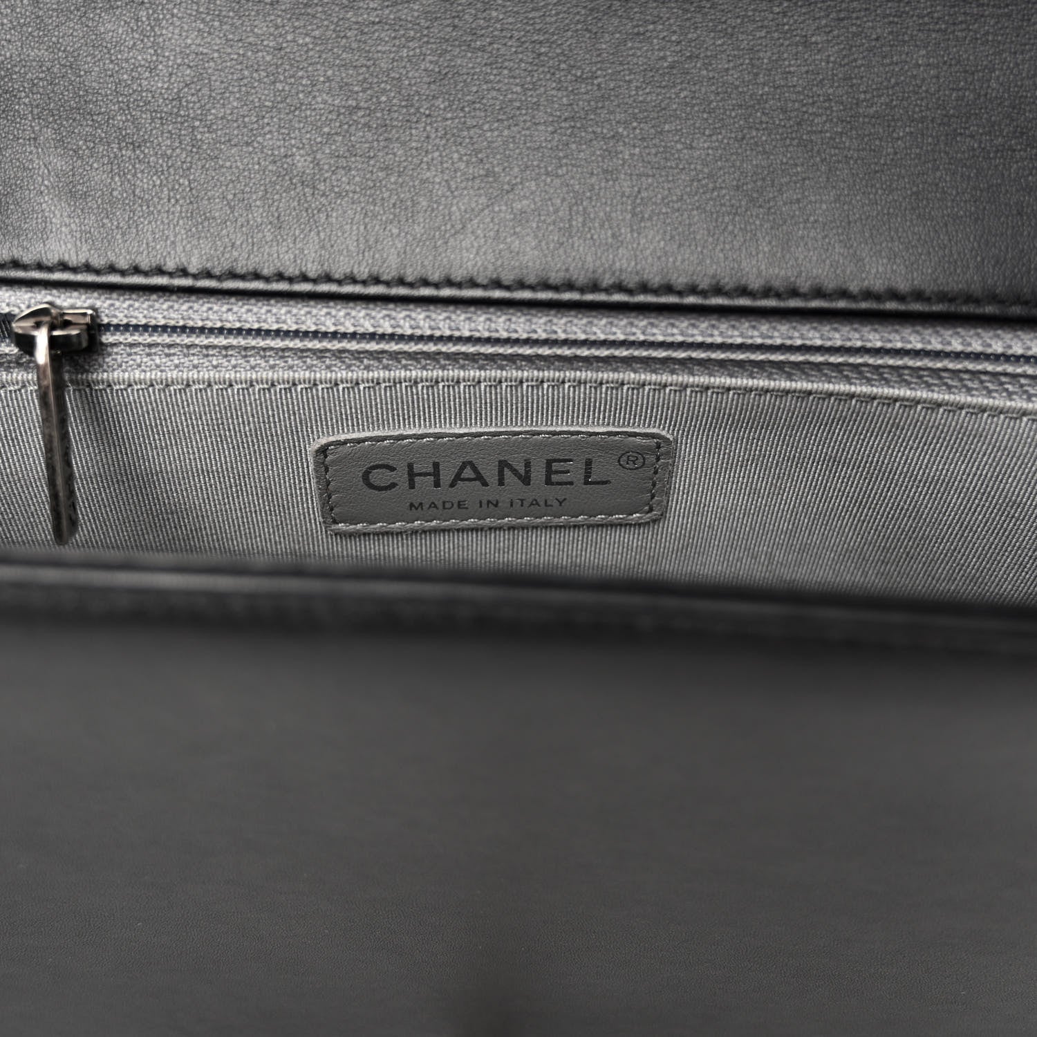 Chanel Calfskin Chevron Quilted New Medium Boy Flap Black