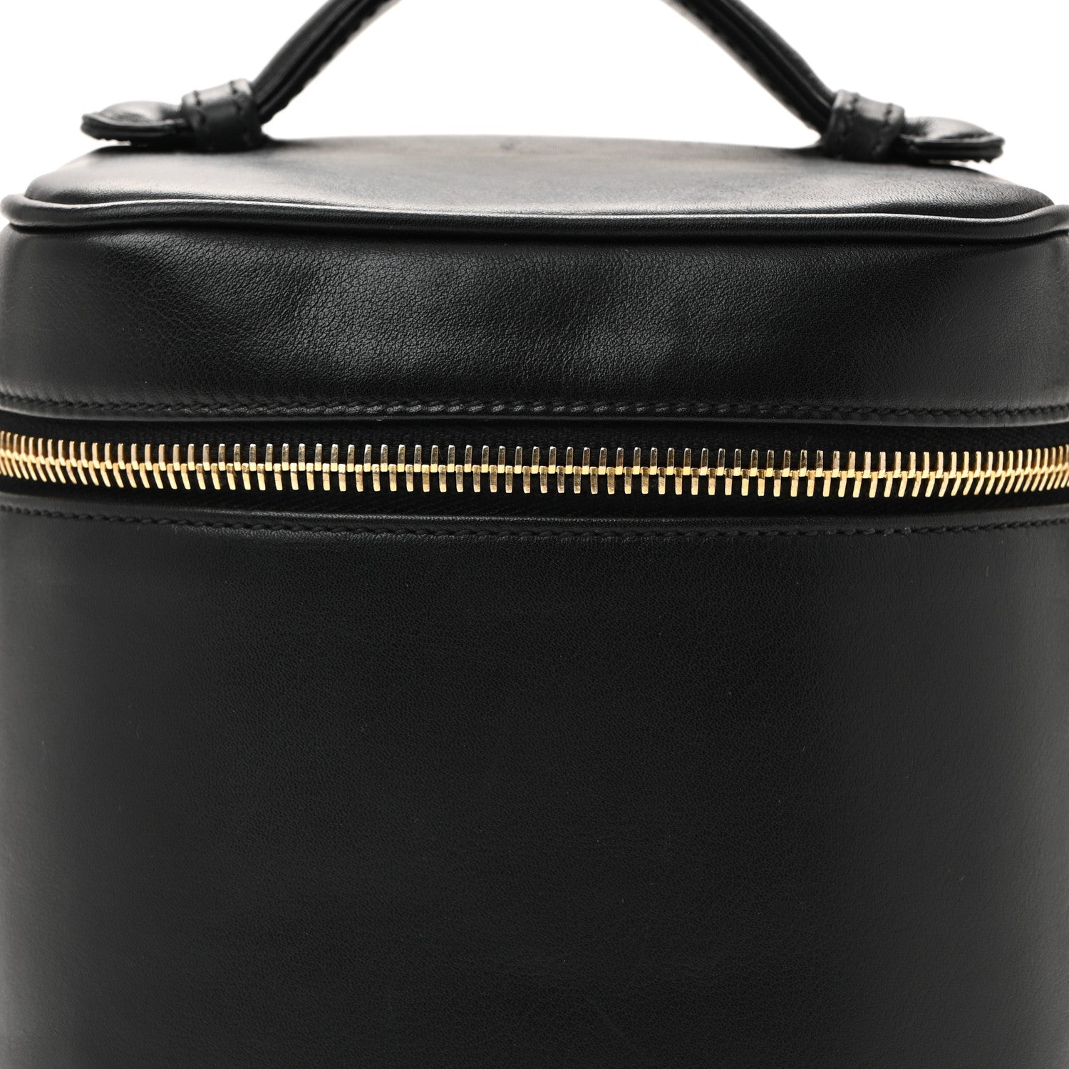 Lambskin Vanity Cosmetic Bag Black