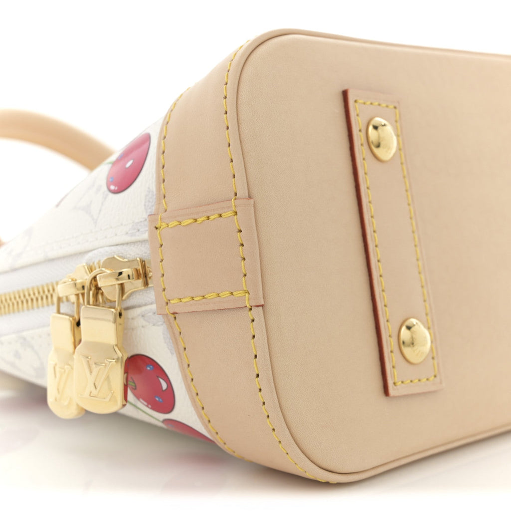 Louis Vuitton LV X TM Monogram Cerises Alma BB White
