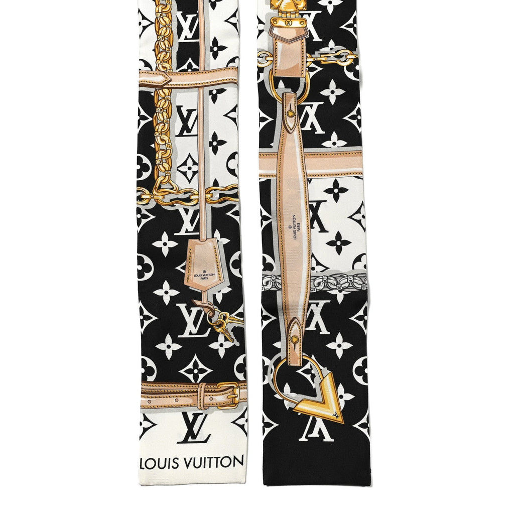 Louis Vuitton Silk Monogram Confidential Bandeau Black