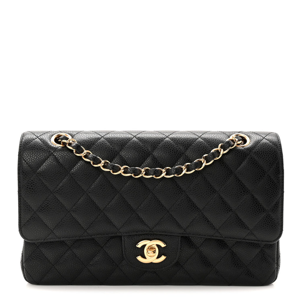Chanel Caviar Quilted Medium Double Flap Black