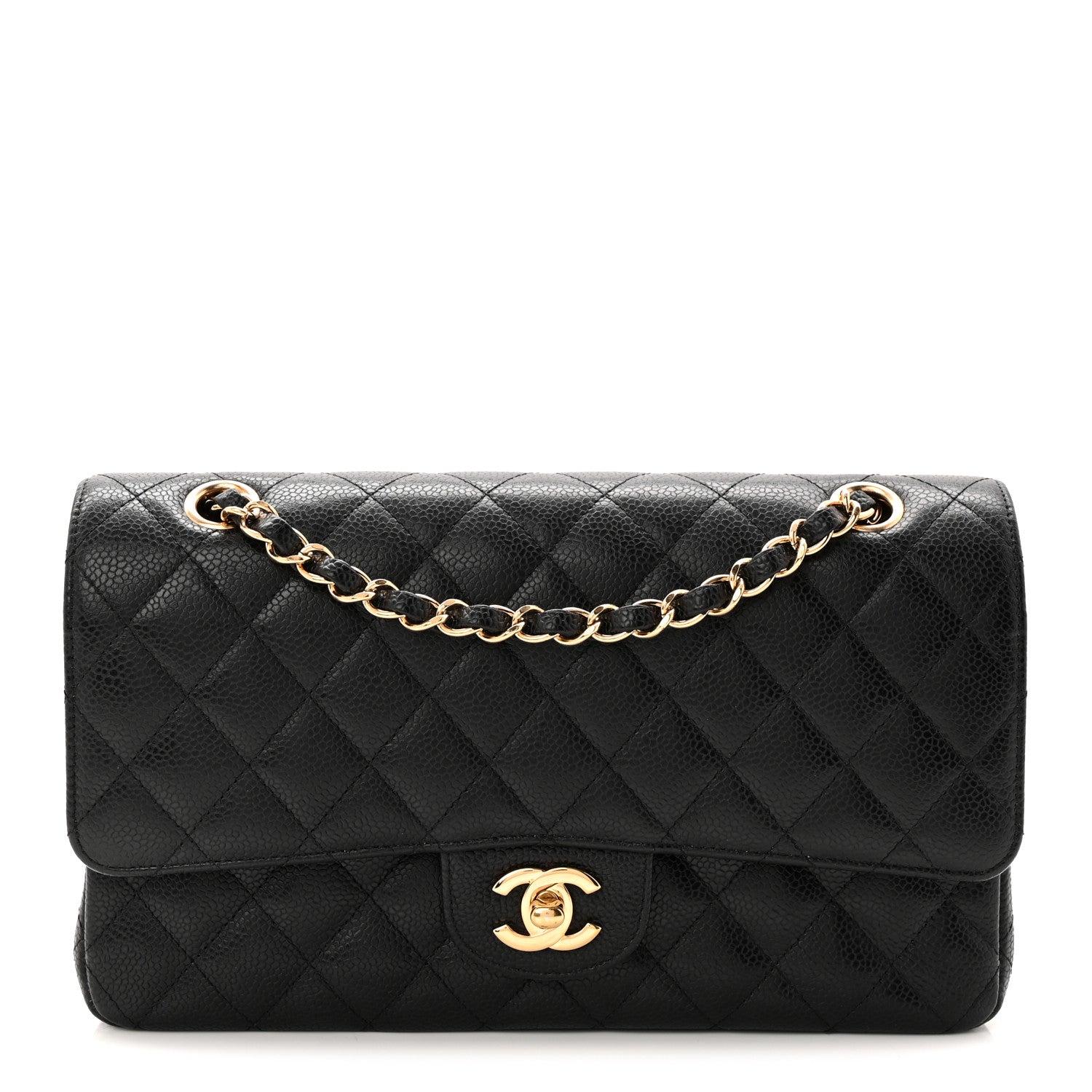 Chanel Caviar Quilted Medium Double Flap Black