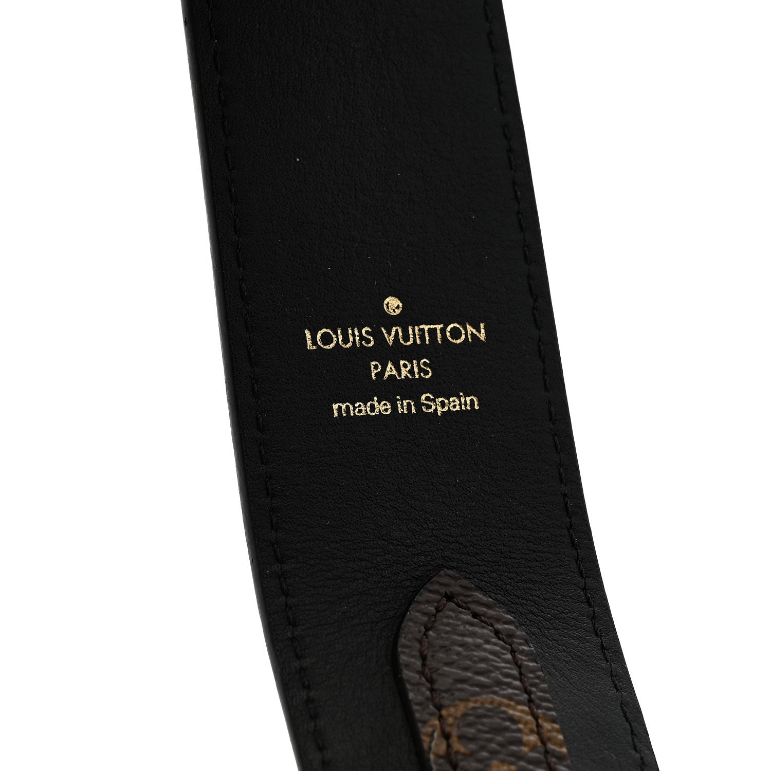 Louis Vuitton Monogram Bandouliere Shoulder Strap Black