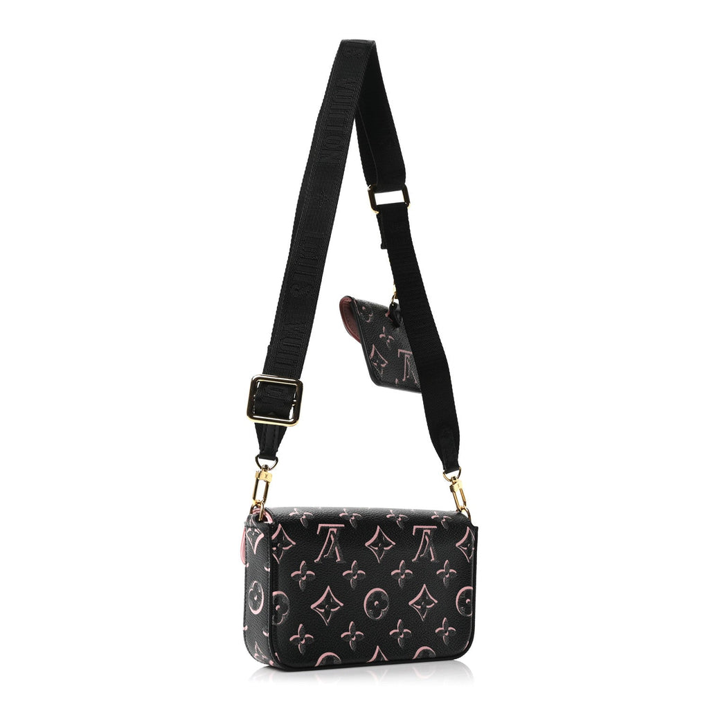 Louis Vuitton Monogram Fall For You Felicie Strap & Go Black