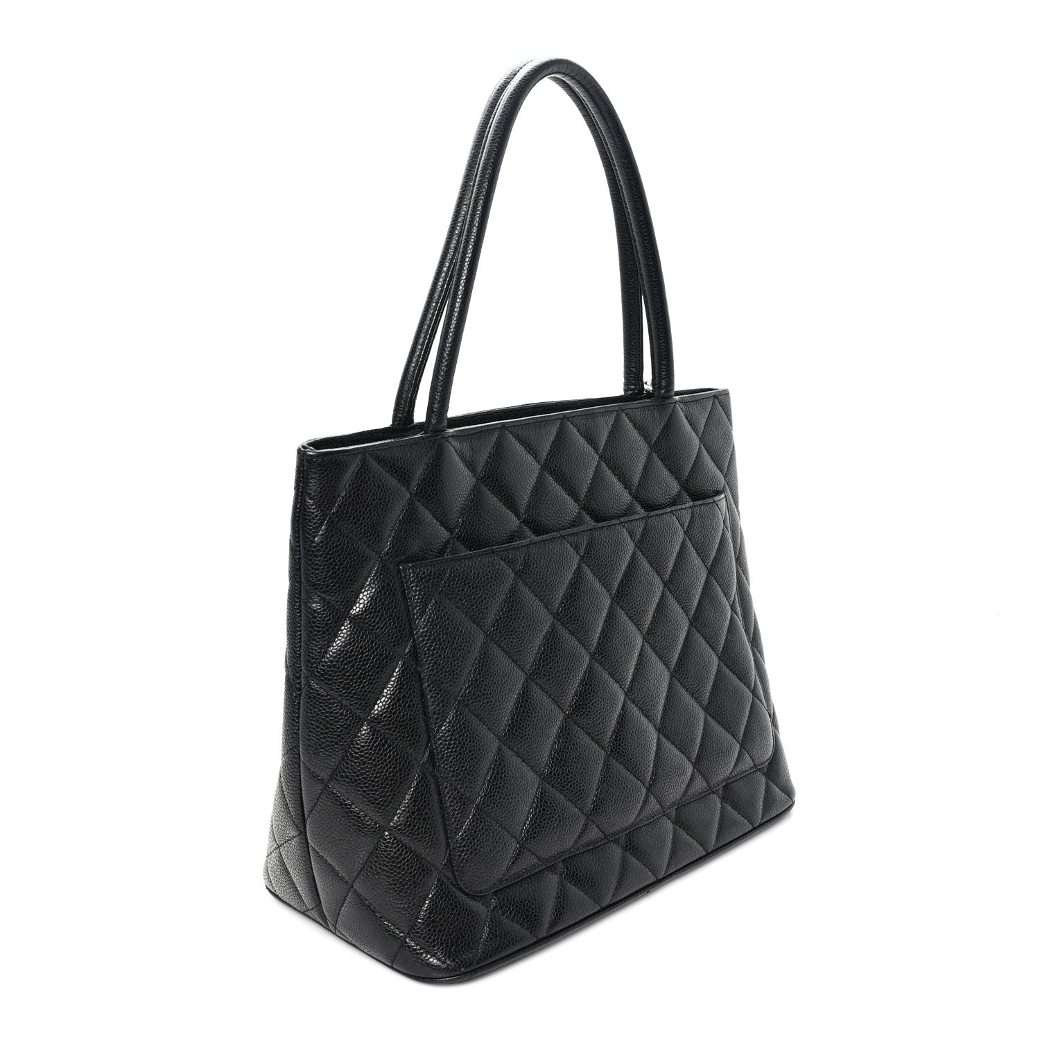 Chanel Caviar Quilted Medallion Tote Black