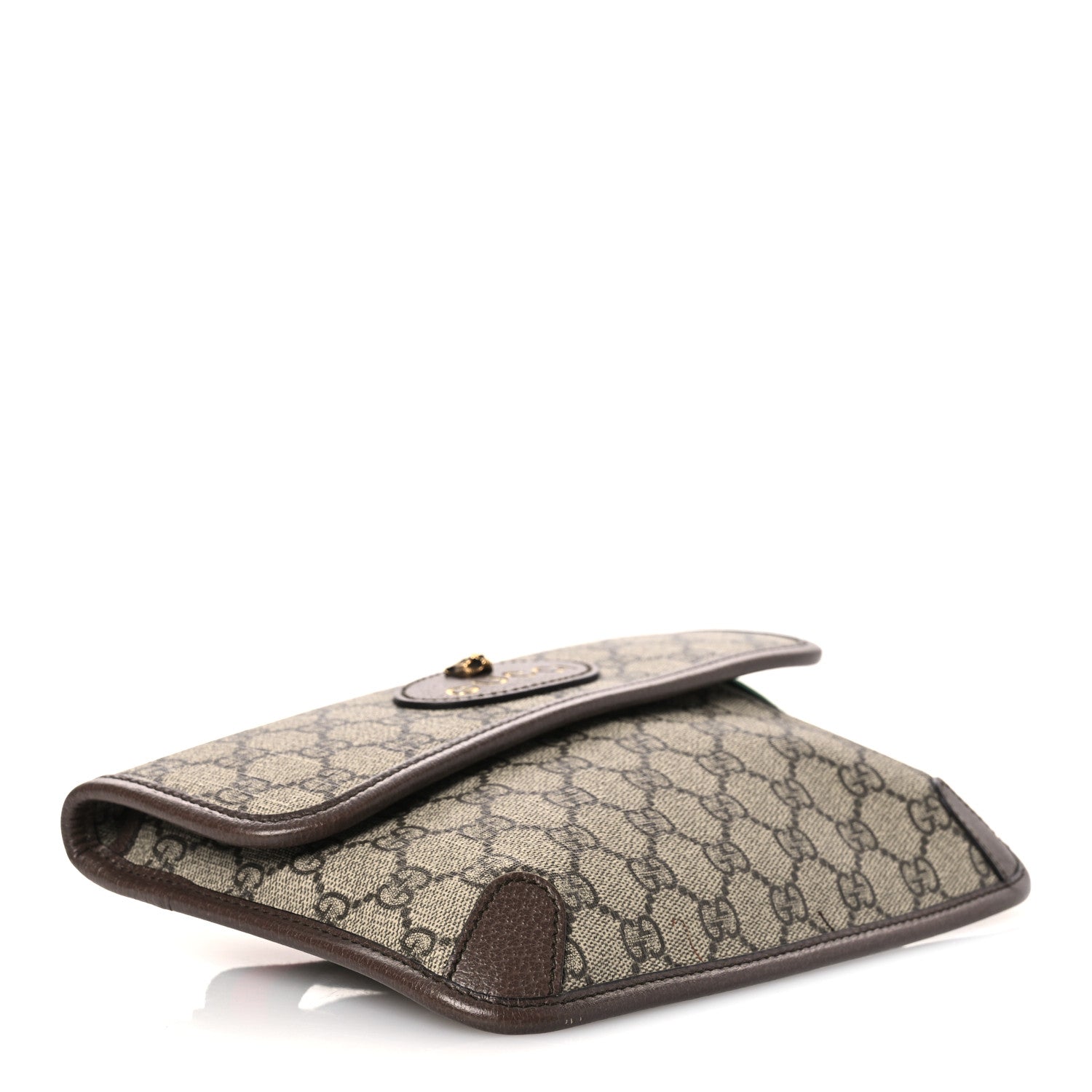 Gucci GG Supreme Monogram Neo Vintage Web Belt Bag Brown