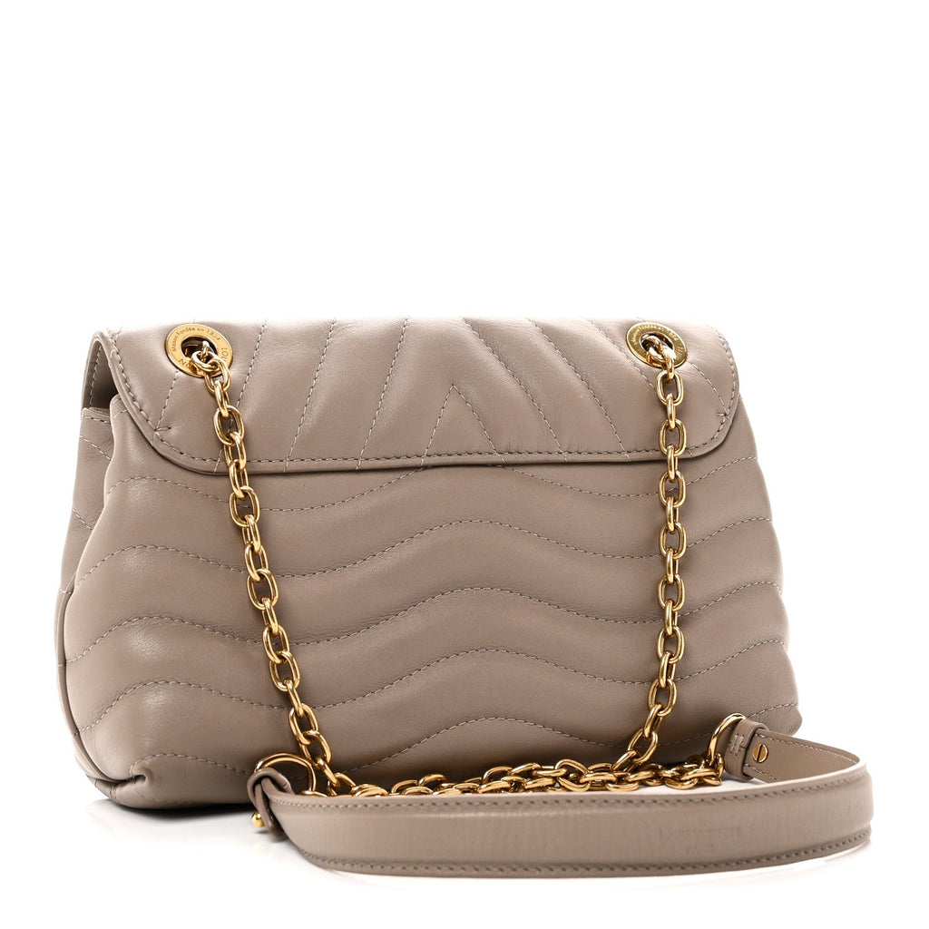 Louis Vuitton Calfskin LV New Wave Chain Bag Taupe