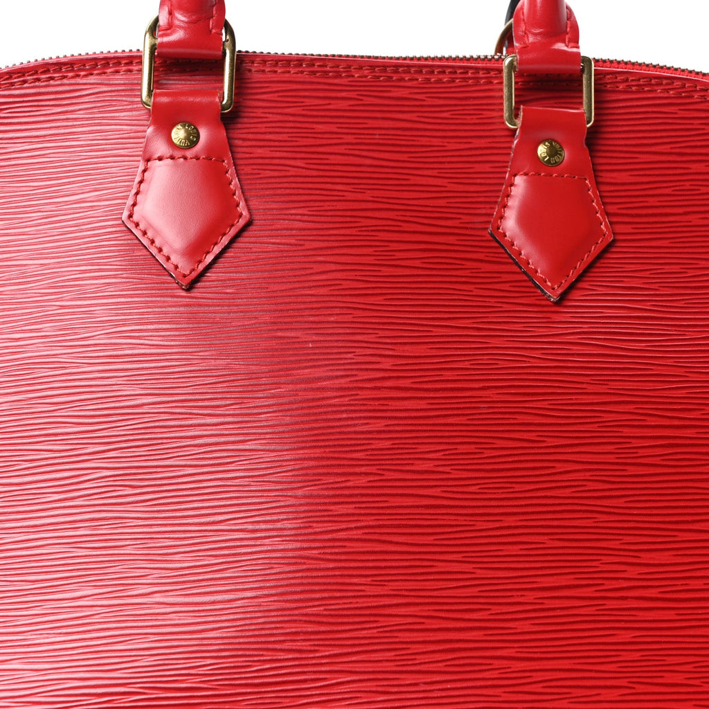 Louis Vuitton Epi Alma PM Castillan Red