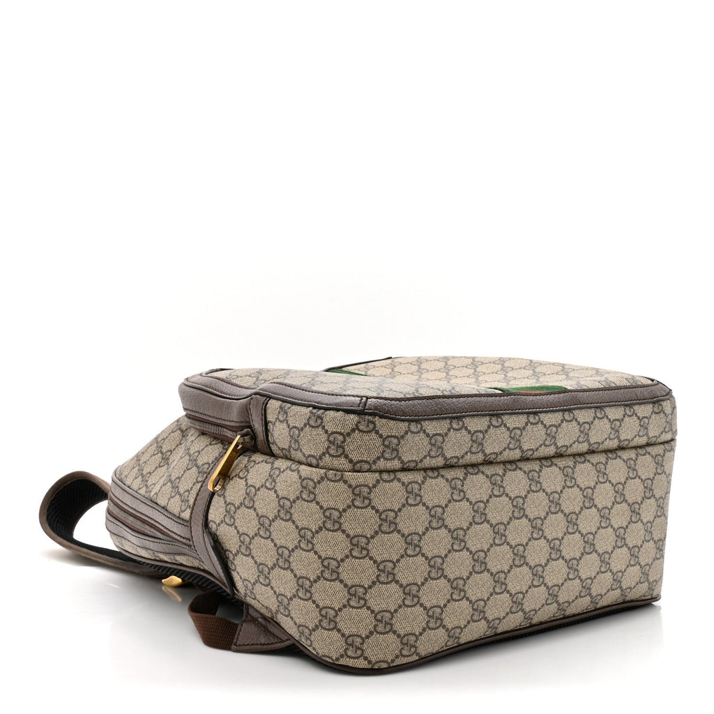 Gucci GG Supreme Monogram Medium Ophidia Day Backpack Beige Ebony New Acero