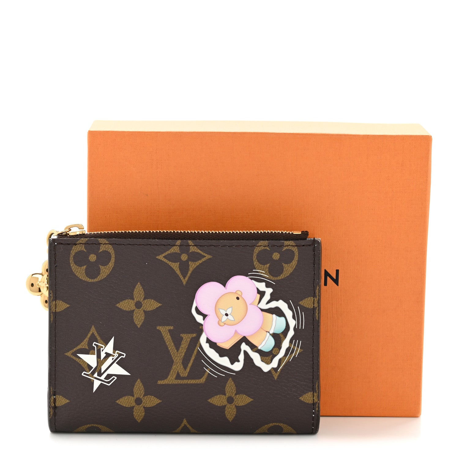 Louis Vuitton Monogram Snow Show Lisa Wallet Azur Frost