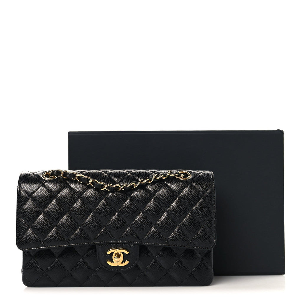 Chanel Caviar Quilted Medium Double Flap Black