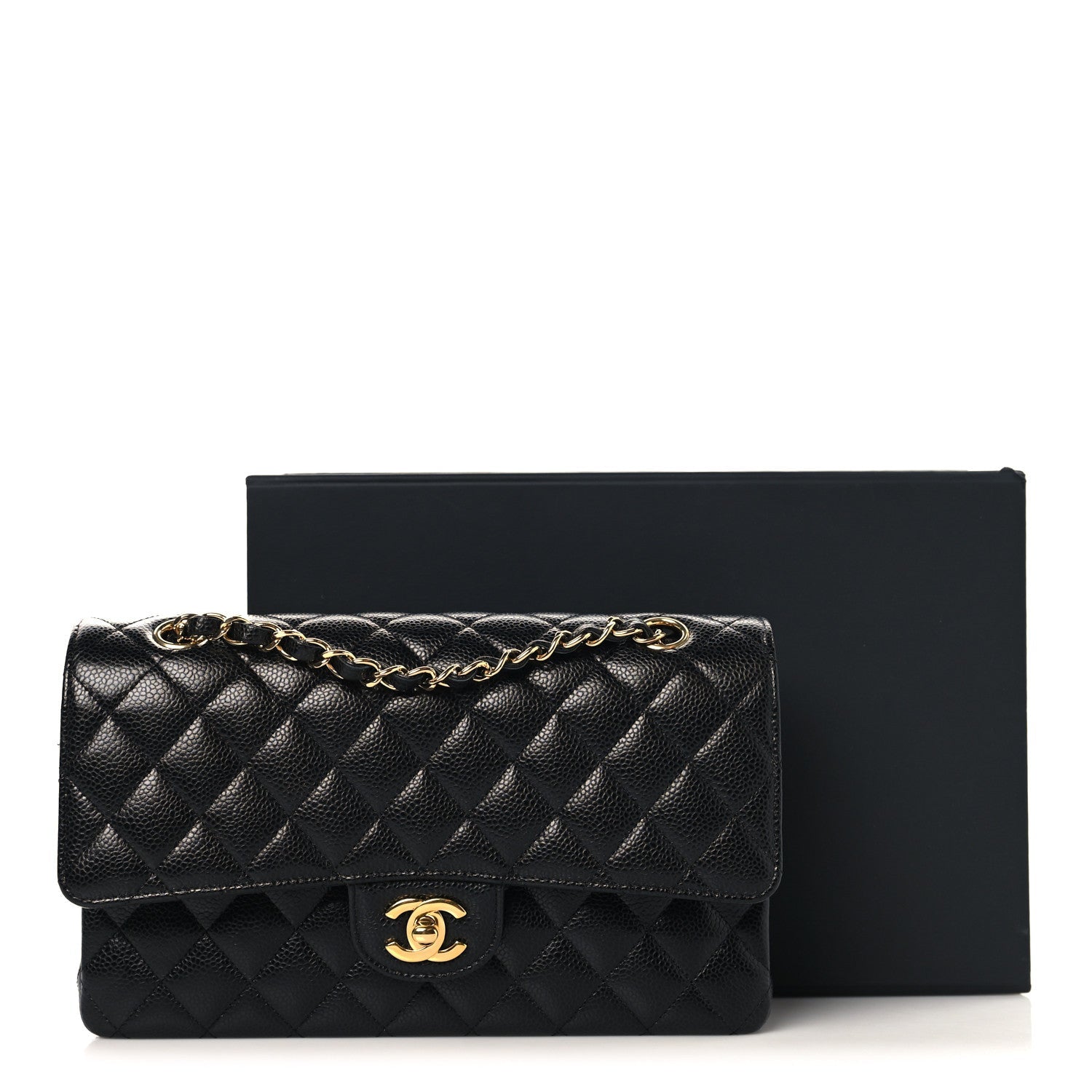 Chanel Caviar Quilted Medium Double Flap Black